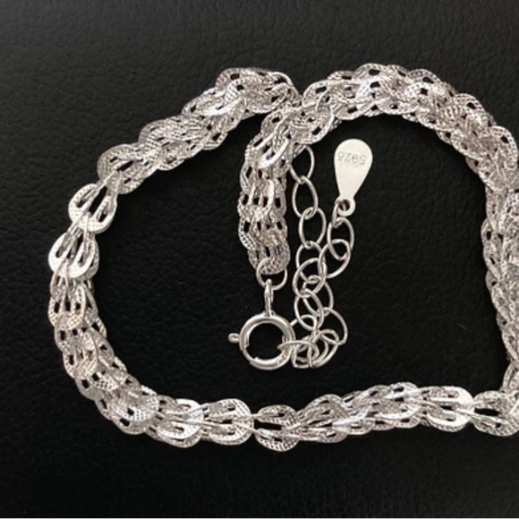 925 Sterling Silver Phoenix Style Bracelet for Women with Reass Clasp NWT - Picture 2 of 6